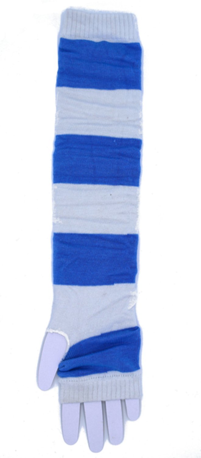 Käsivarsien lämmittimet sininen/valkoinen