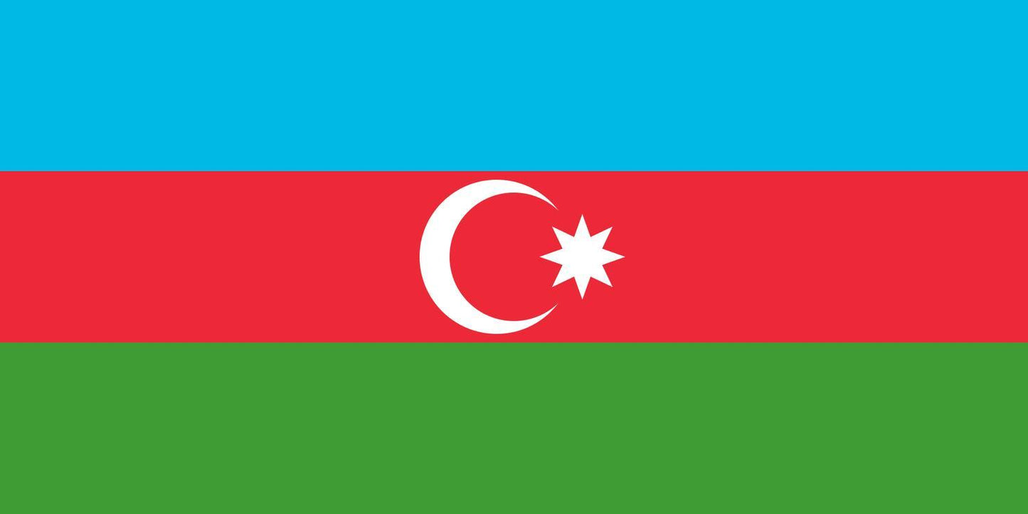 Azerbajdzjan flagga – produktbild – Hiprock