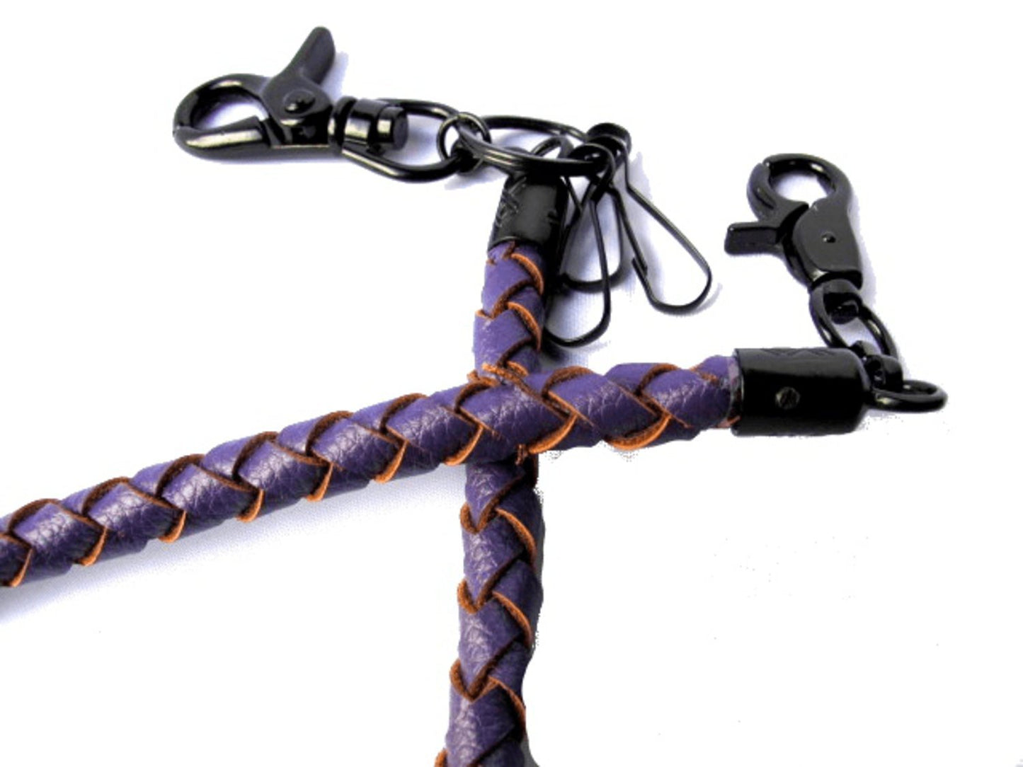 Byxkedja i lila läder