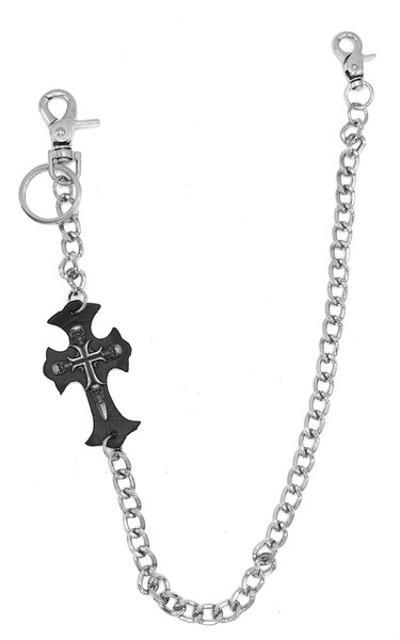 Byxkedja med kors och dödskallar – produktbild – Hiprock