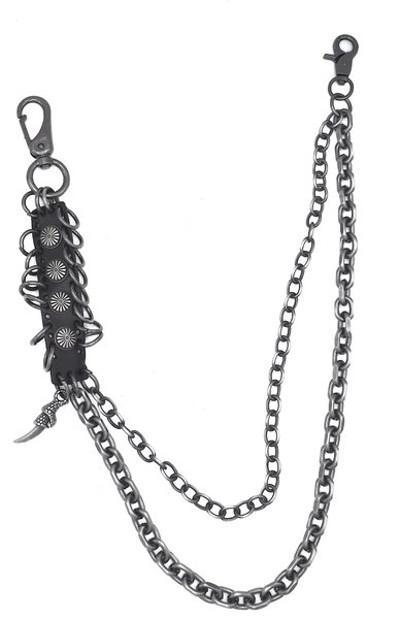 Byxkedja med läderrem och klor – produktbild – Hiprock