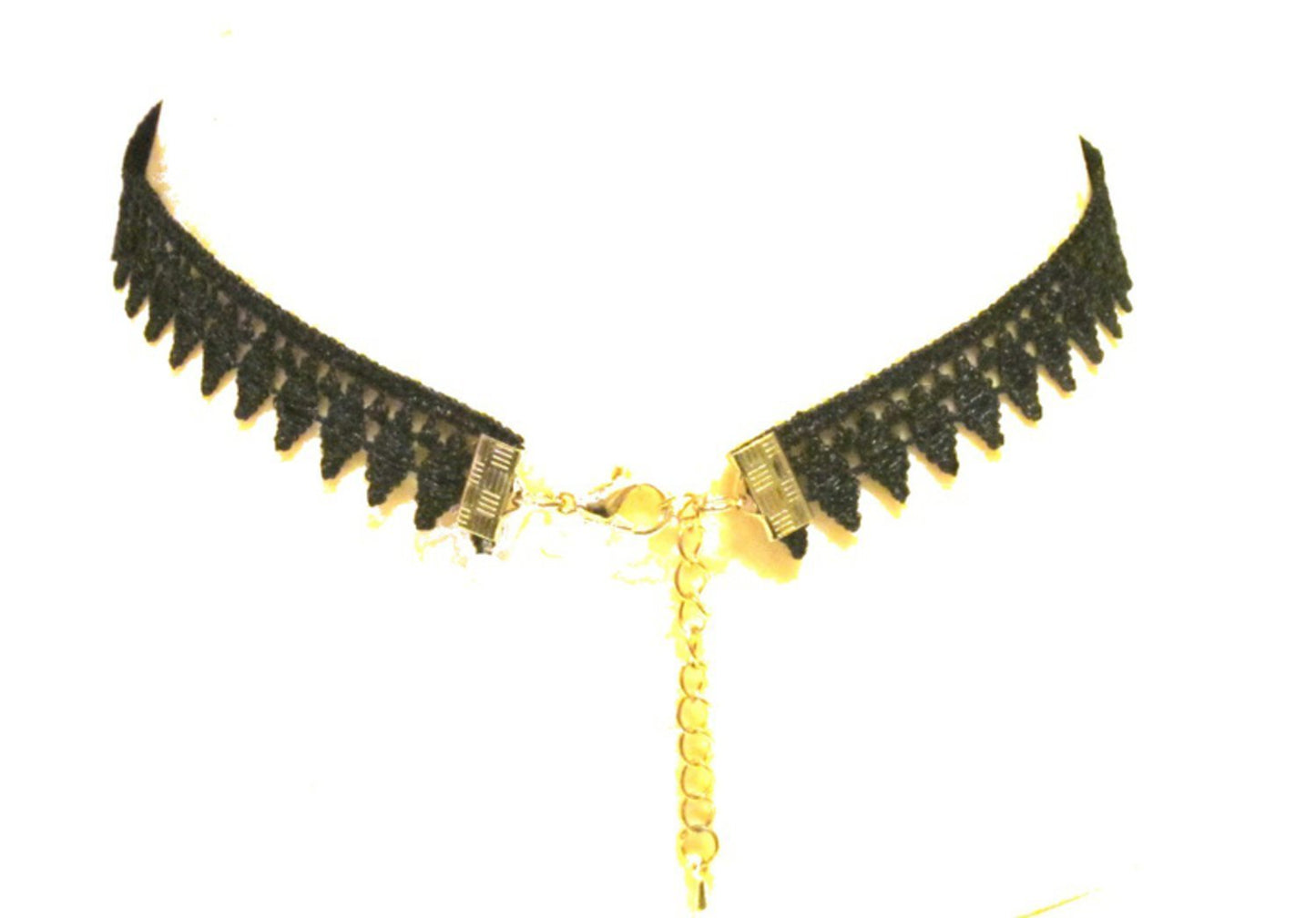 Choker halsband - svart tyg