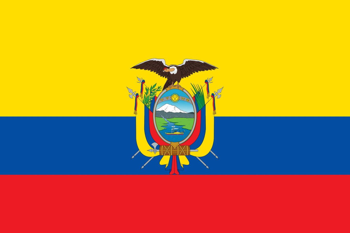 Ecuador flagga – produktbild – Hiprock