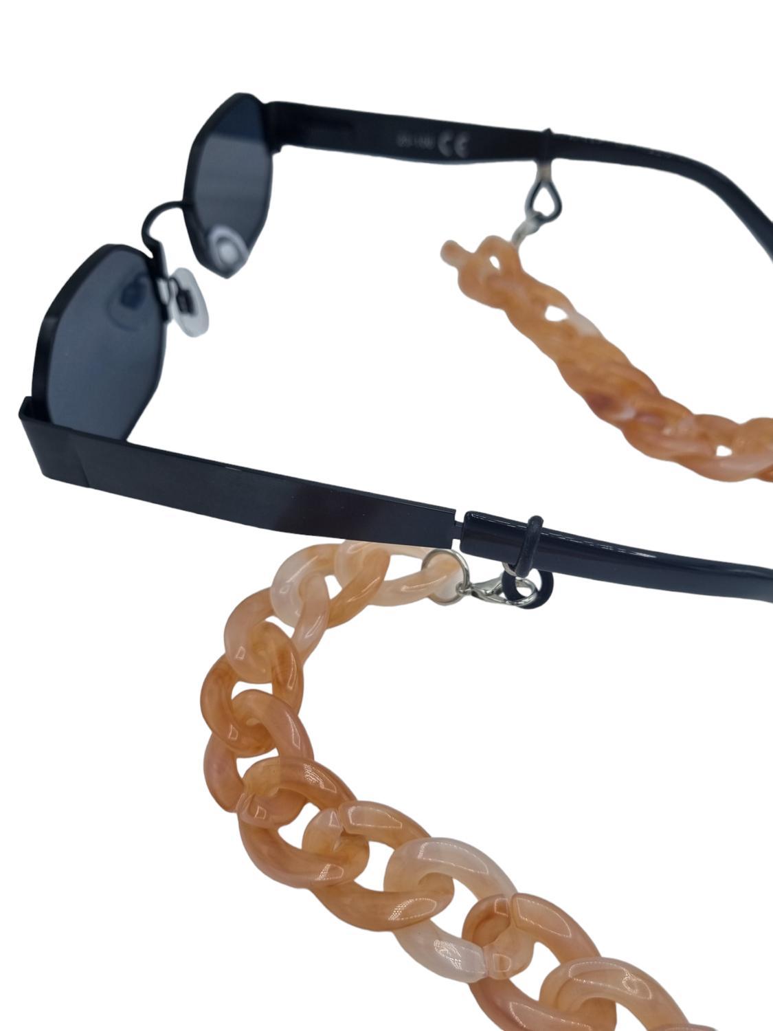 Exklusivt Senilsnöre /glasögonsnore Glasögon Kedja Pink/White