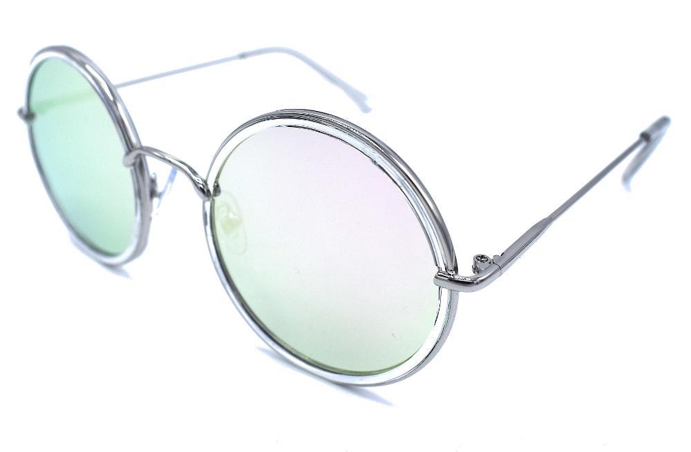 Fear runda solglasögon rosa/blå