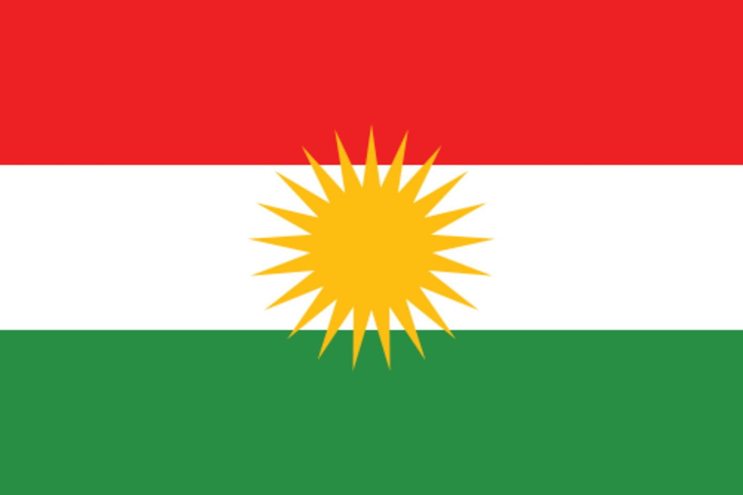 Flagga - Kurdistan