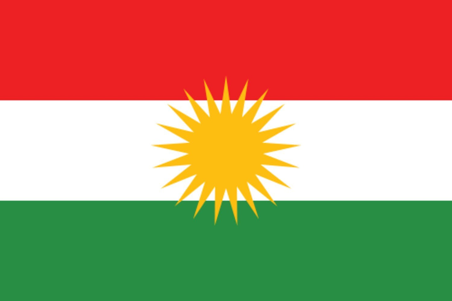 Flagga - Kurdistan – produktbild – Hiprock