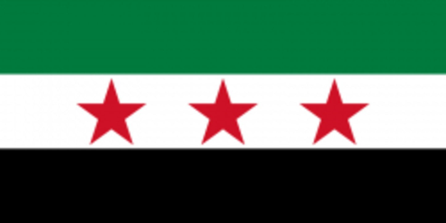 Flagga - Syrien (gamla) Syriska nationella koalitionen använder – produktbild – Hiprock