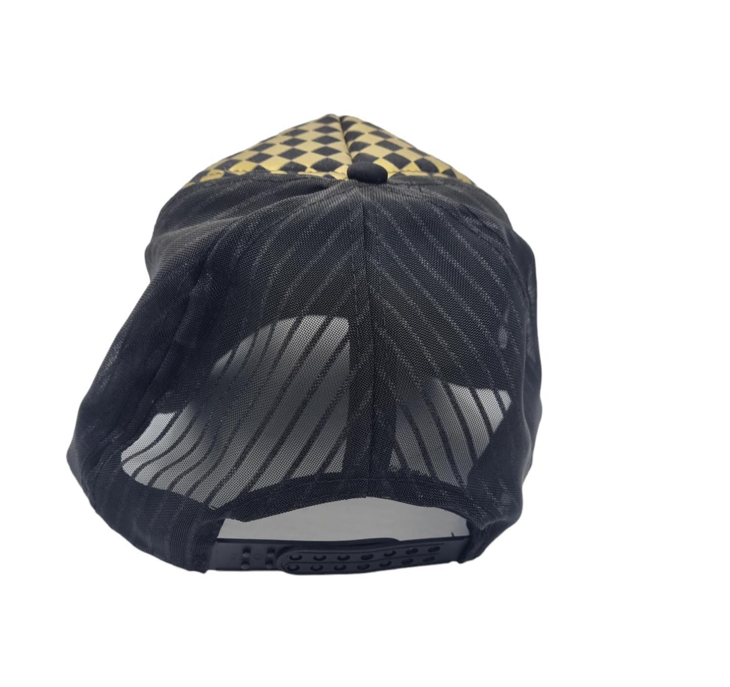Gold Checkered - Trucker cap