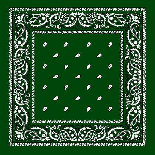 Grön Paisley Bandana – produktbild – Hiprock