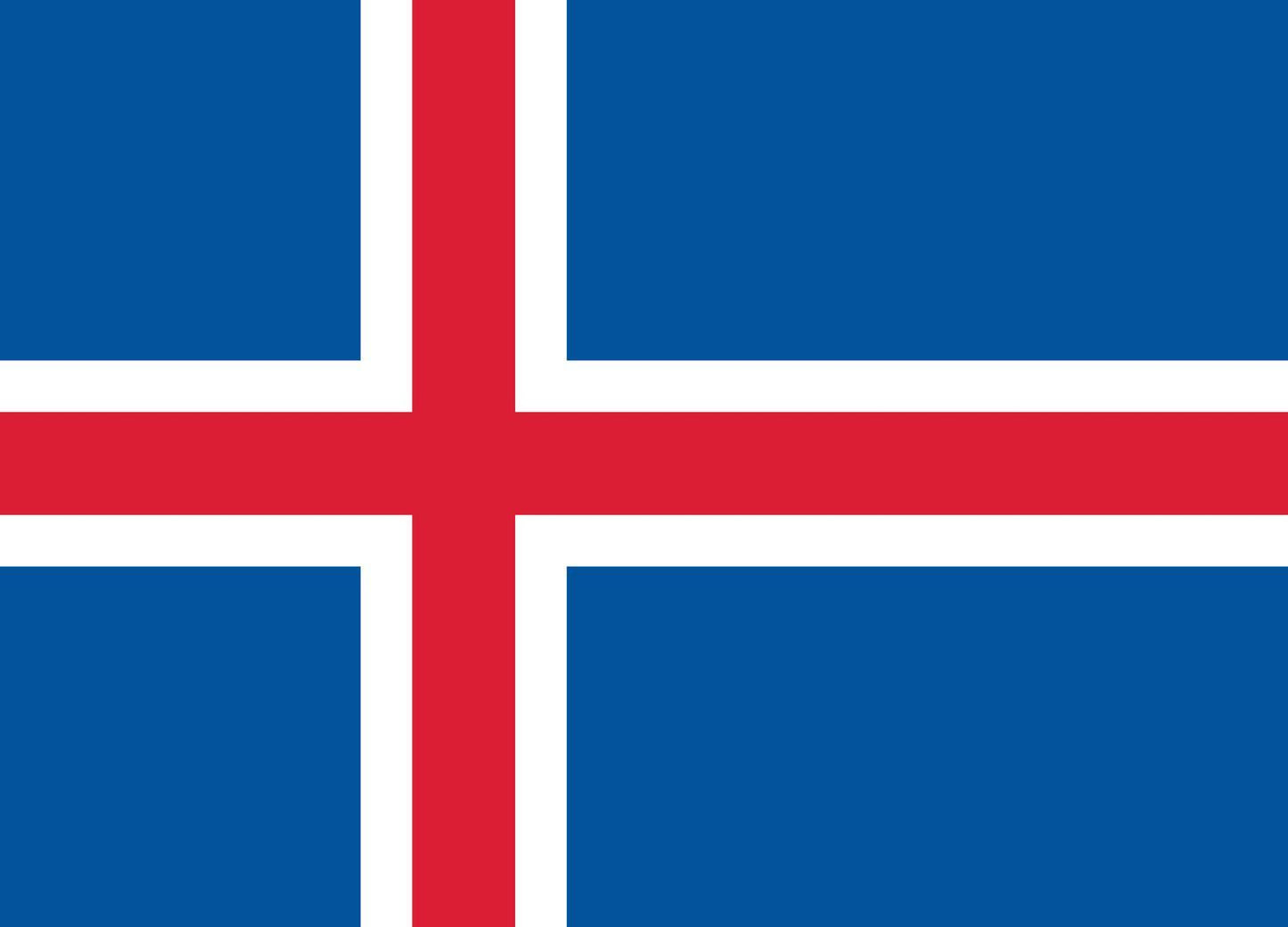 Island flagga – produktbild – Hiprock