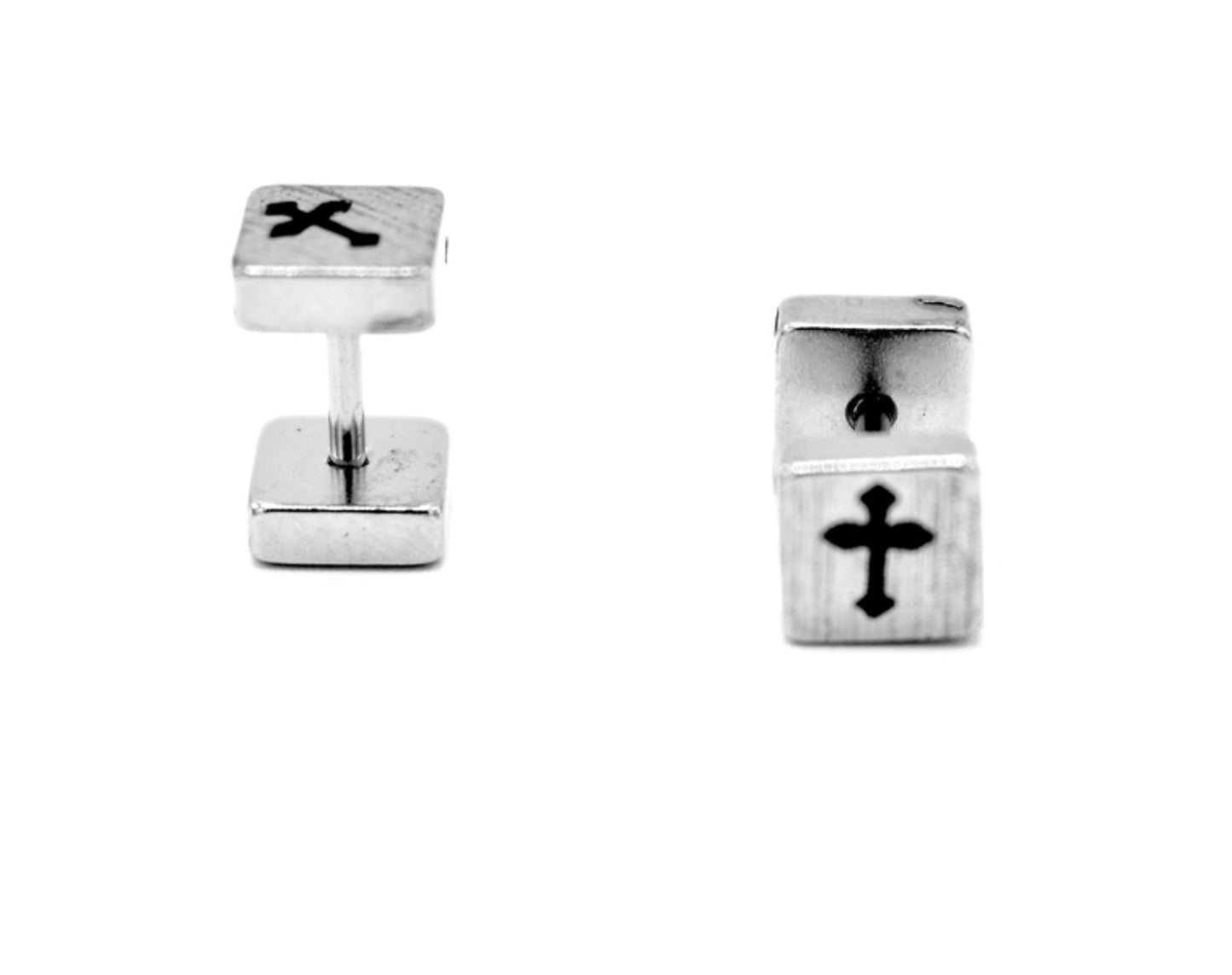 Cross Square earrings