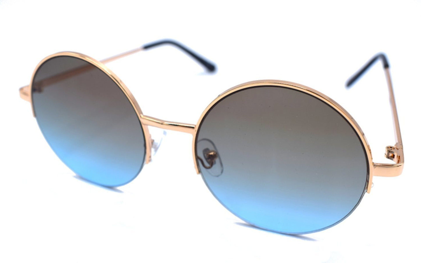 Ljusblåa runda solglasögon – produktbild – Hiprock