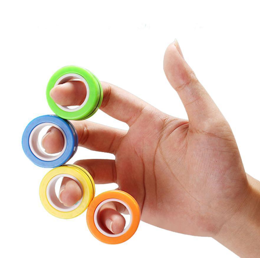 Magnetiska Ringar / Fidget Toys - Magnetkulor - ANTI-STRESS - ORANGE – produktbild – Hiprock