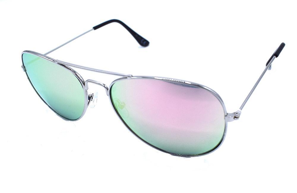 Midnight Pilot Sunglasses - Pink Mirror