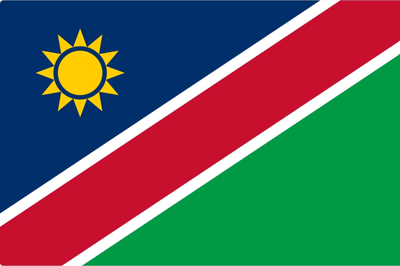 Namibia flagga – produktbild – Hiprock