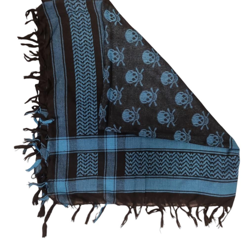 Palestinasjal keffiyeh Döskallar vit och svart - Hiprock