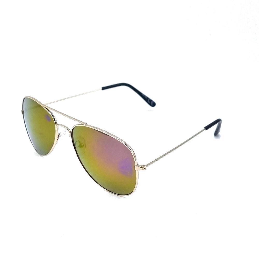 Pilot sunglasses Steel - pink/yellow lenses