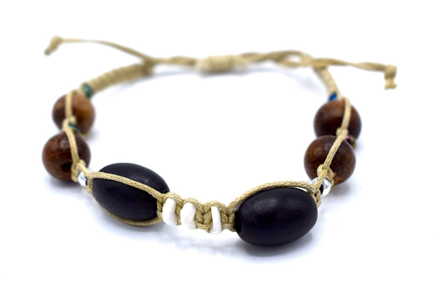 Helmirannekoru mustia ja ruskeita helmiä