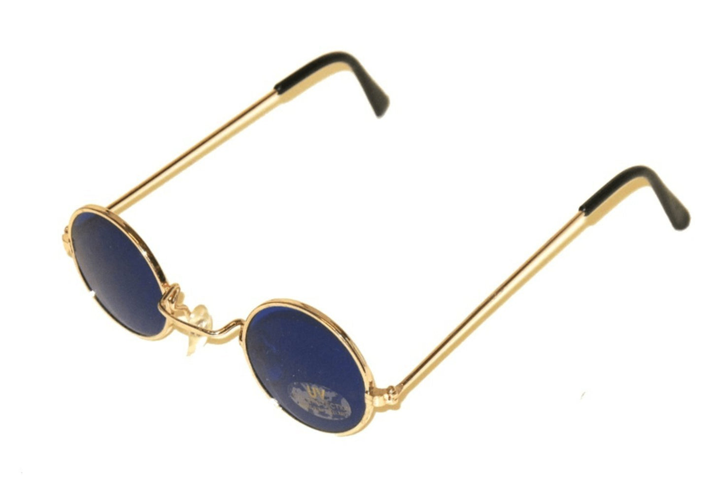 Roliga runda blåa Linser Mini glasögon