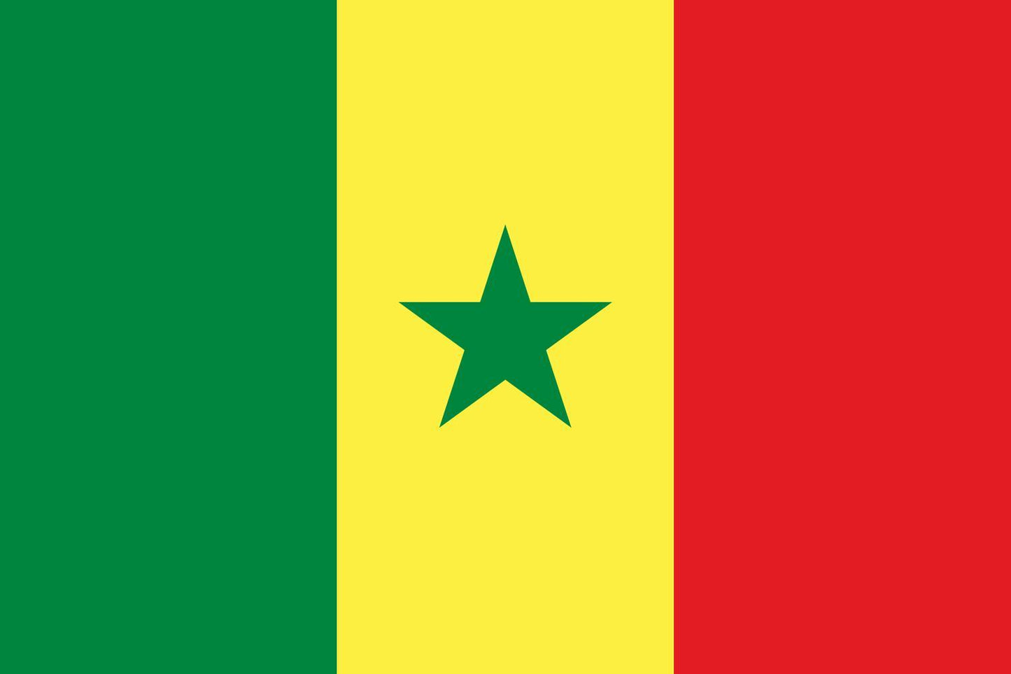 Senegal flagga – produktbild – Hiprock