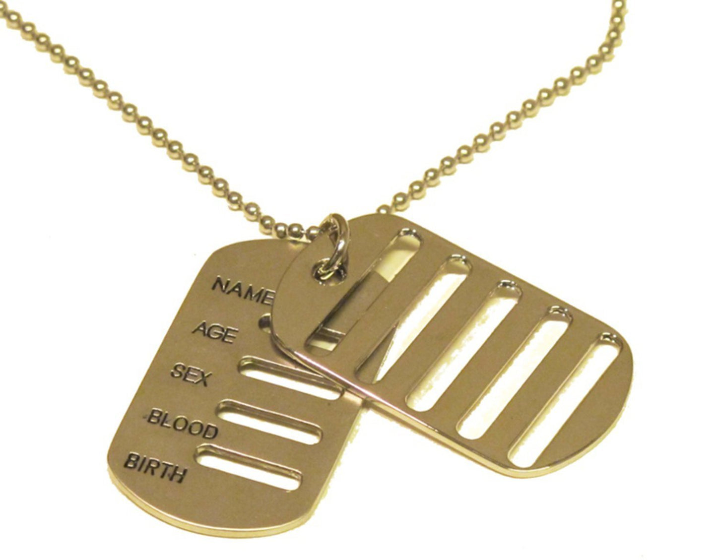 Silverfärgad halsband Dog Tag