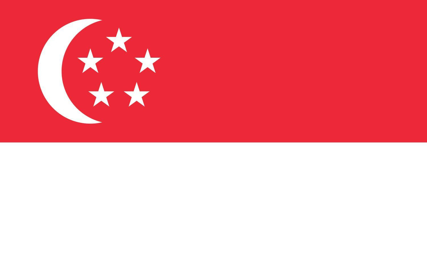 Singapore flagga – produktbild – Hiprock