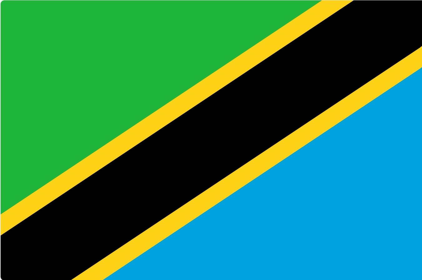 Tanzania flagga – produktbild – Hiprock
