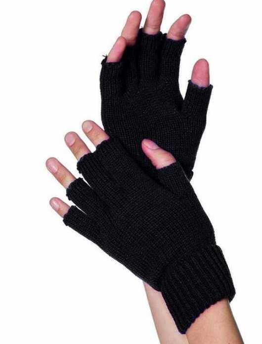 Torgvantar - Fingerlösa vantar -3 par svart – produktbild – Hiprock