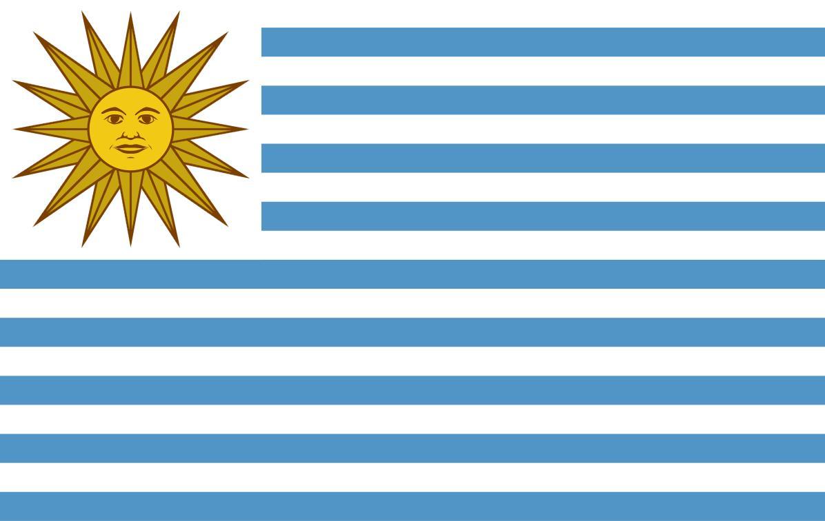 Uruguay flagga – produktbild – Hiprock