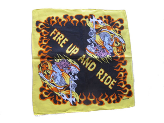 Bandana Scarf  Fire up and Ride –  produktbild – Hiprock