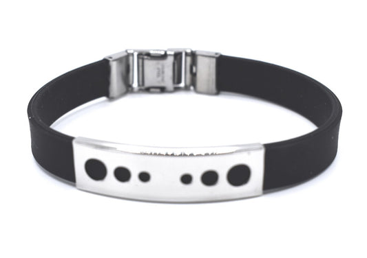 Pyöreät musta rannekoru