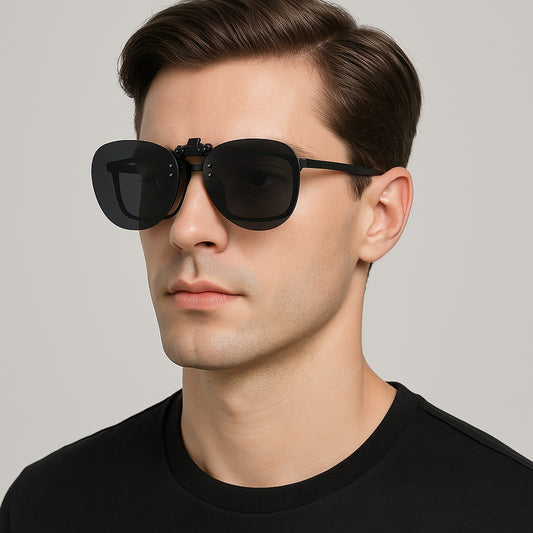 Clip-on solglasögon - Fäst på dina befintliga glasögon