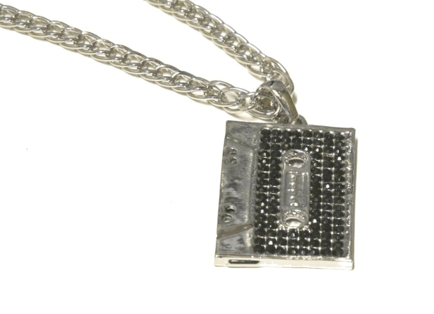 Necklace - Iced Cassette tape