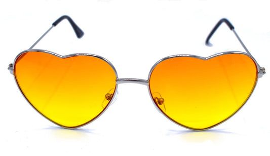 Hjärta solglasögon orange/gul –  produktbild – Hiprock