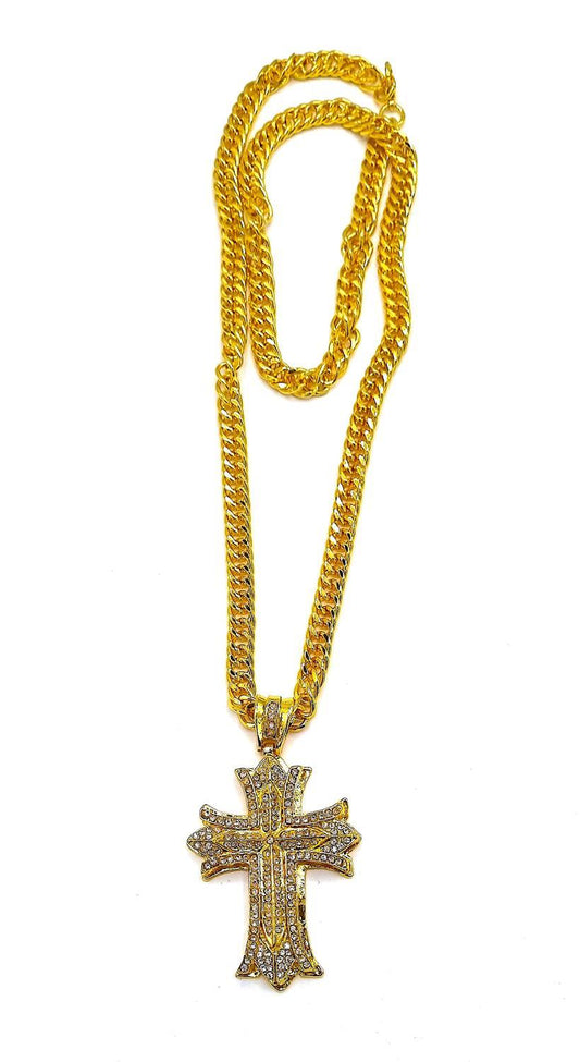 Jäinen risti kaulakoru