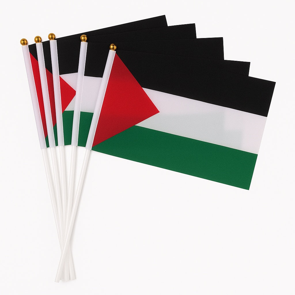 Palestina flagga handflagga – 5-pack