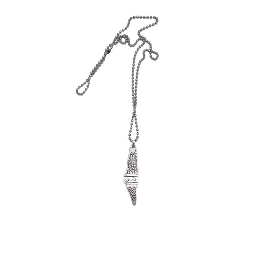 Palestina karta halsband –  produktbild – Hiprock