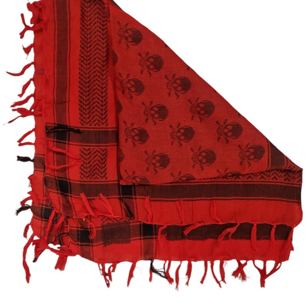 Palestinasjal keffiyeh Döskallar vit och svart - Hiprock 