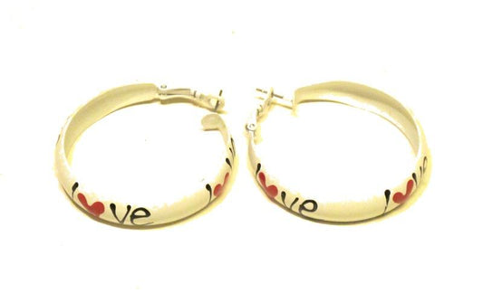 Ring örhängen - Love