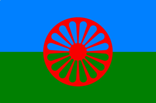 Romska flaggan - Romani –  produktbild – Hiprock
