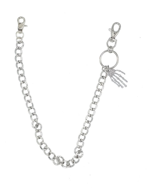 Silverfärgad byxkedja hand –  produktbild – Hiprock
