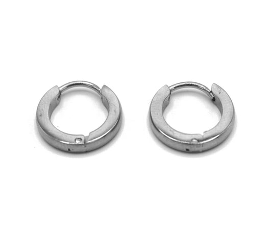 Silverfärgade ring örhängen