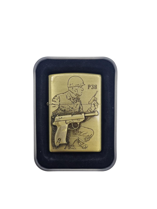 Sotilaspistooli P38 - Kullanvärinen bensiinisytytin