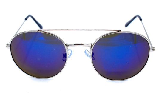 Solglasögon med båge blå/silver –  produktbild – Hiprock