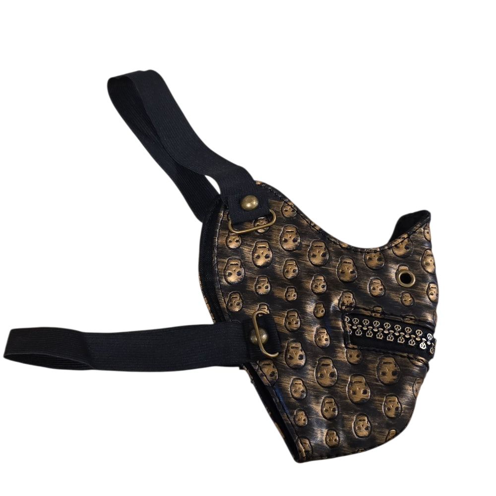 Steampunk Mask – Justerbar med Dödskalle-detaljer