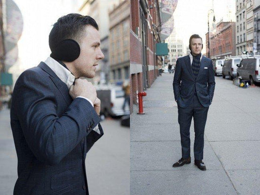 Svarta öronmuffar  två par - One size –  produktbild – Hiprock