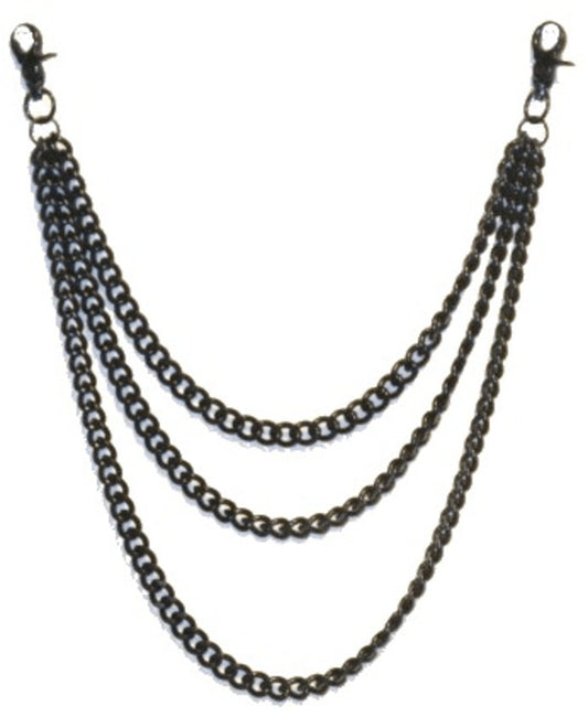Svart byxkedja - 3 Kedjor –  produktbild – Hiprock