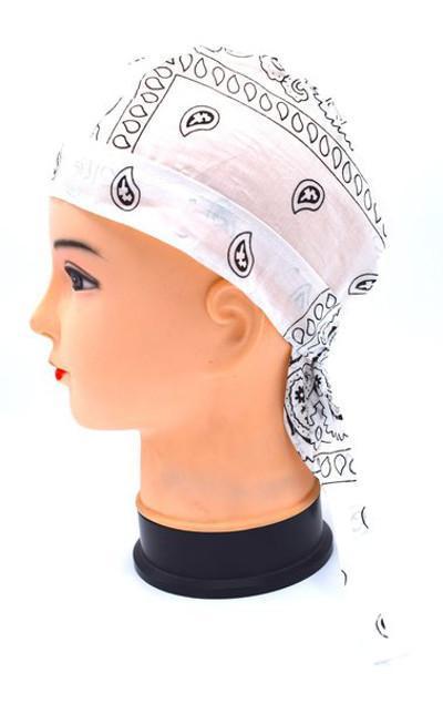 Valkoinen Paisley Zandana -huivi