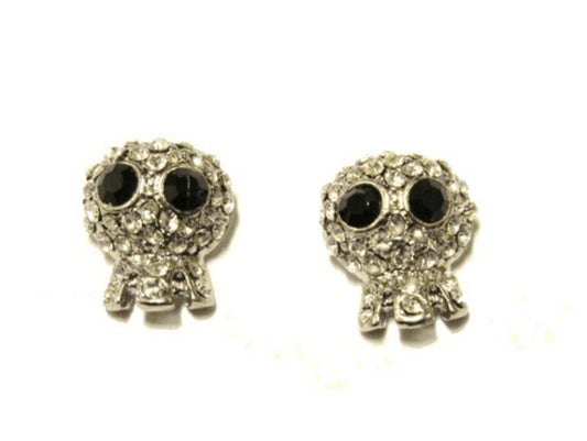Earrings - Iced Skull